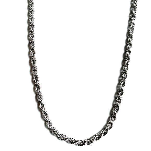 14K Gold Plated Twisted Rope Style Chain Necklace - Picture 1 of 6